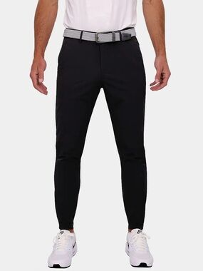 Avalon Men's Black Performance Golf Jogger Pants -